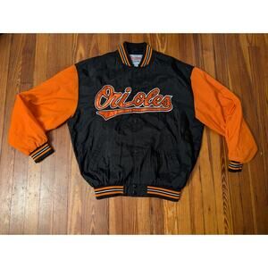 Starter Baltimore Orioles Black/Orange Dugout Jacket Size XL